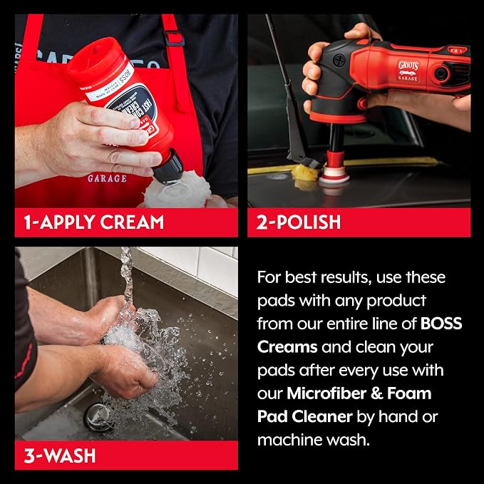 Griot's Garage BOSS 1” Microfiber Pads - Image 4