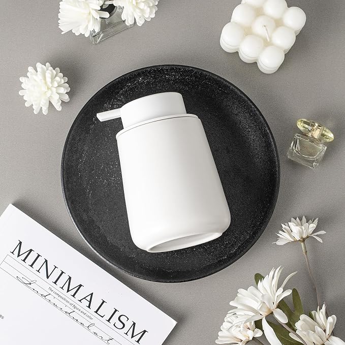 Foaming Soap Dispenser - 12 OZ White Ceramic Foam Soap Dispenser - Image 7