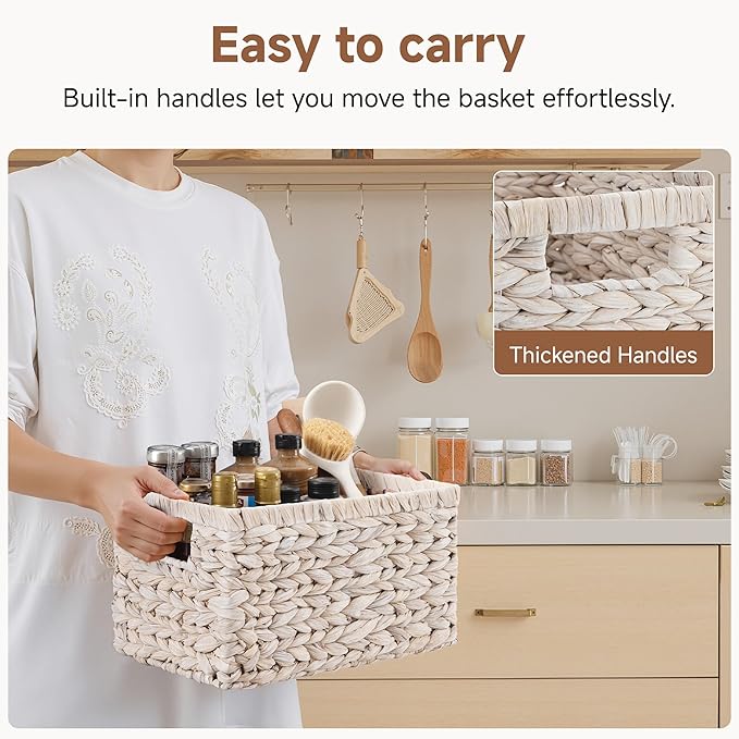 StorageWorks Pantry Baskets, Wicker Storage Baskets - Image 3