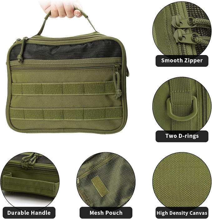 SMONT Toiletry Bag for Men Travel Toiletry Organizer Dopp Kit Organizer - Image 4