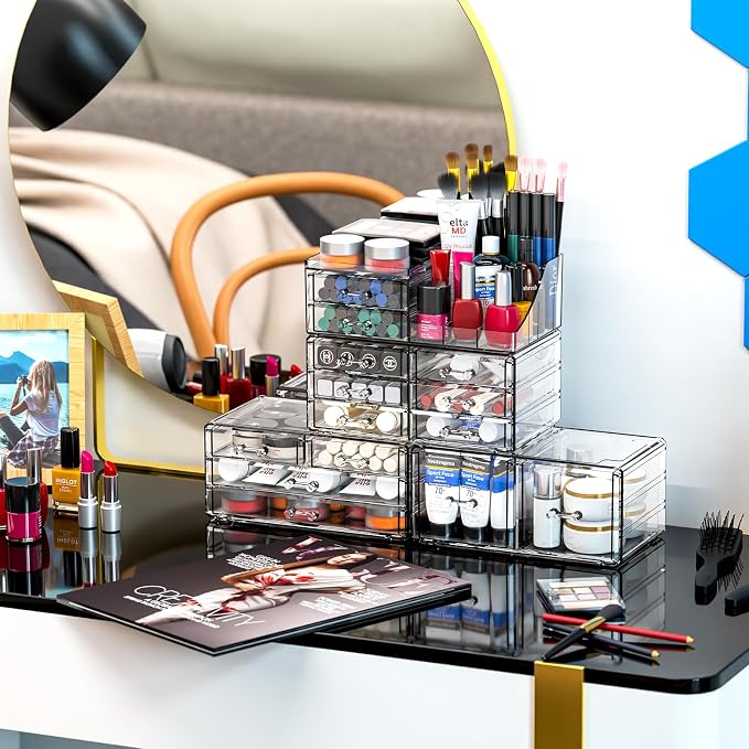 Cq acrylic Make Up Organizers for Vanity - Image 7