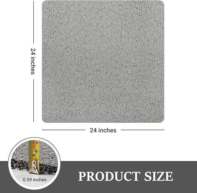 LuxStep Shower Mat Bathtub Mat, 24x24 inch, Non-Slip Bath Mat - Image 2