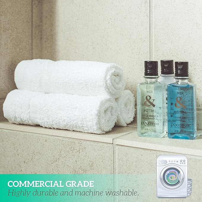 GREEN LIFESTYLE Bulk Washcloths 12x12 50 Pack - Image 2