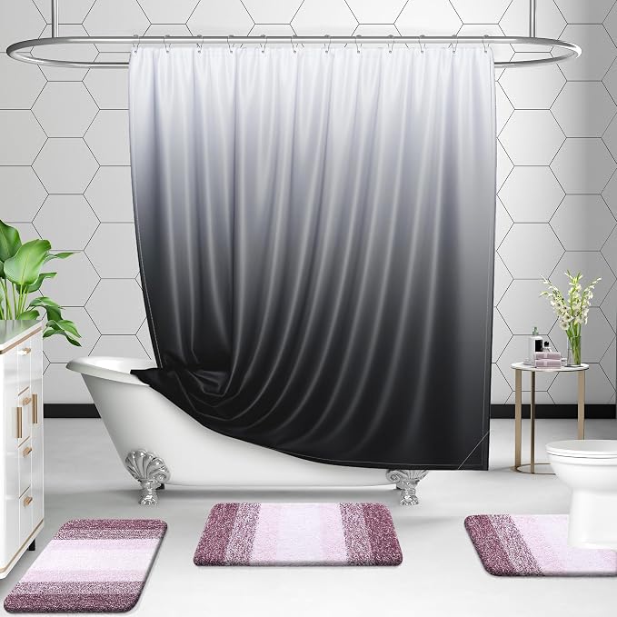 OLANLY Bathroom Rug Set 2 Piece, Soft Absorbent Microfiber Bath Rug Set - Image 8