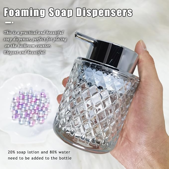 Glass Hand Foaming Soap Dispensers - Image 2