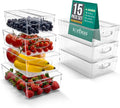 Sorbus Variety 15-Pack Clear Plastic Organizing Bins – Clear Bins by Sorbus
