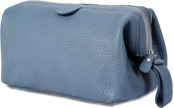 KomalC Premium Buffalo Leather Toiletry Bag - Image 7
