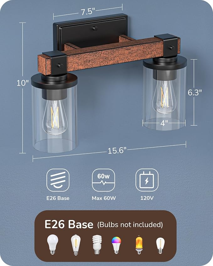 EDISHINE Farmhouse Vanity Lights - Image 6