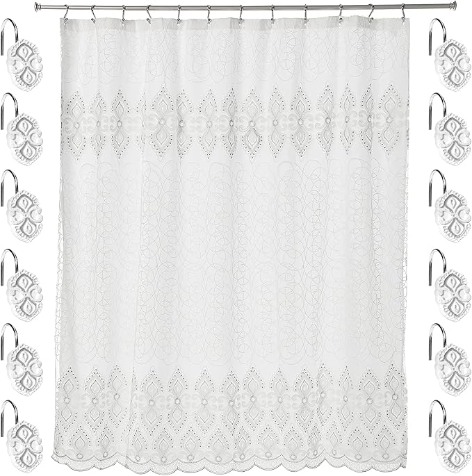 Zahari Home Monaco Bathroom Shower Curtain Set by ZahariHome