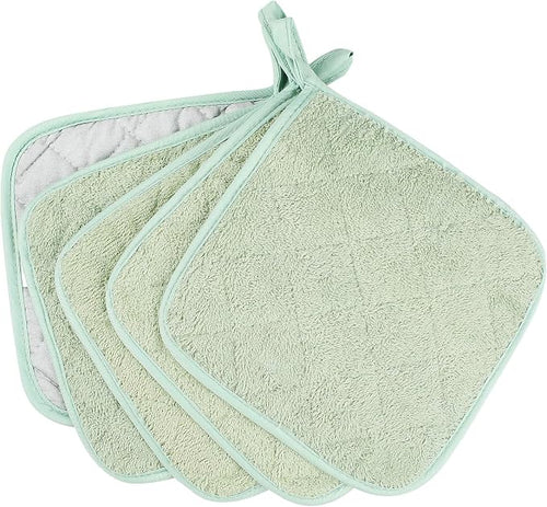 100% Cotton Kitchen Everyday Basic Terry Pot Holder Heat Resistant Coaster - Image 2