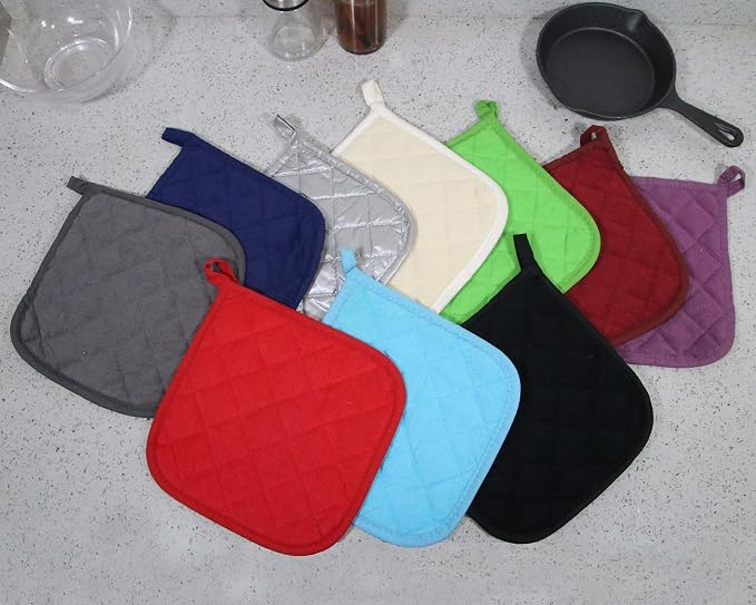 5 PCS Pot Holders for Kitchen, Cotton Potholers - Image 6