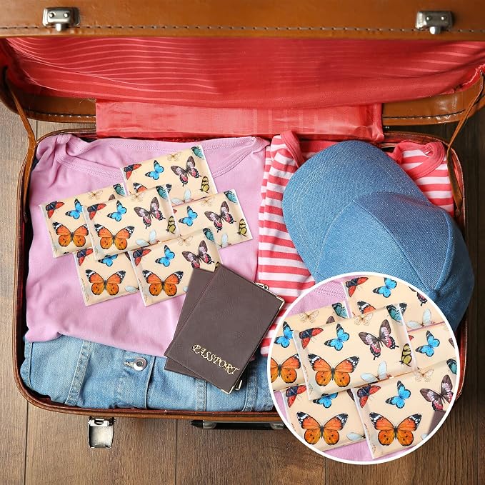Geyee 50 Packs Tissue Travel Size Facial Paper Napkins Travel Packs Disposable - Image 5