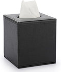 Sumnacon Tissue Box Cover Square Tissue Box Stylish PU Tissue Box Holder by Sumnacon
