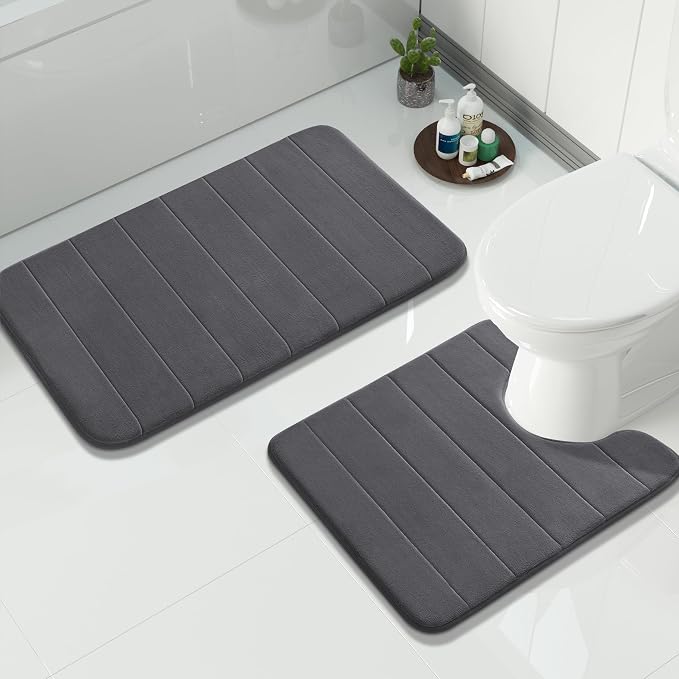 Yimobra Memory Foam Bath Mat Set 2 Piece by Yimobra