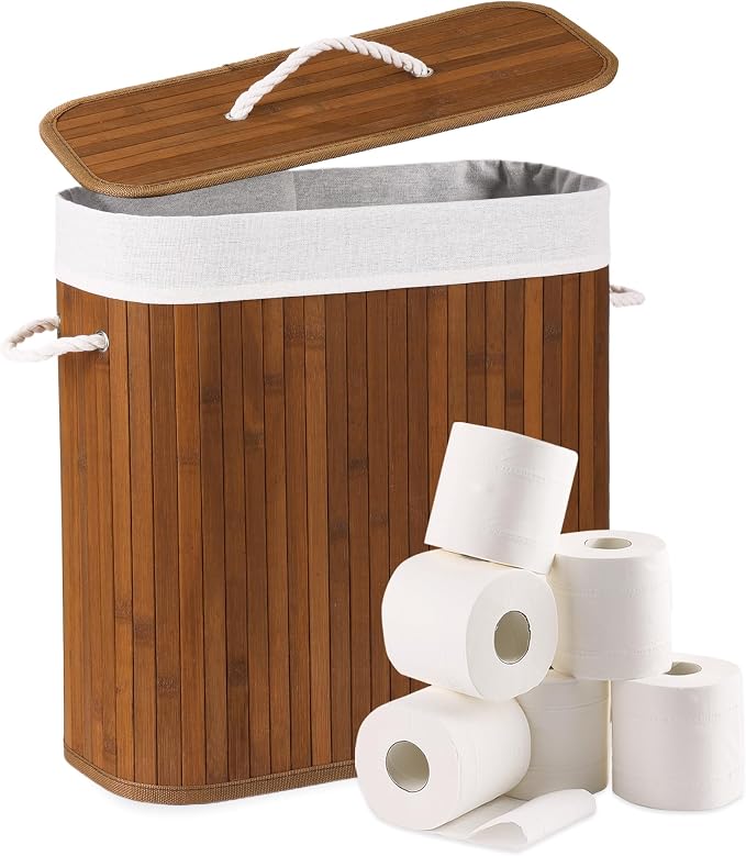 Bamboo Toilet Paper Storage by Unknown