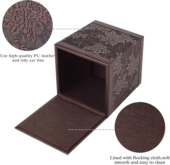 Tissue Box Cover Square, Modern Leather Tissue Box Holder - Image 6