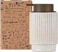 Fun Elements Ceramic Soap Dispenser, Wood Grain Plastic Soap Dispenser by IntoYourHouseOntoYourTable