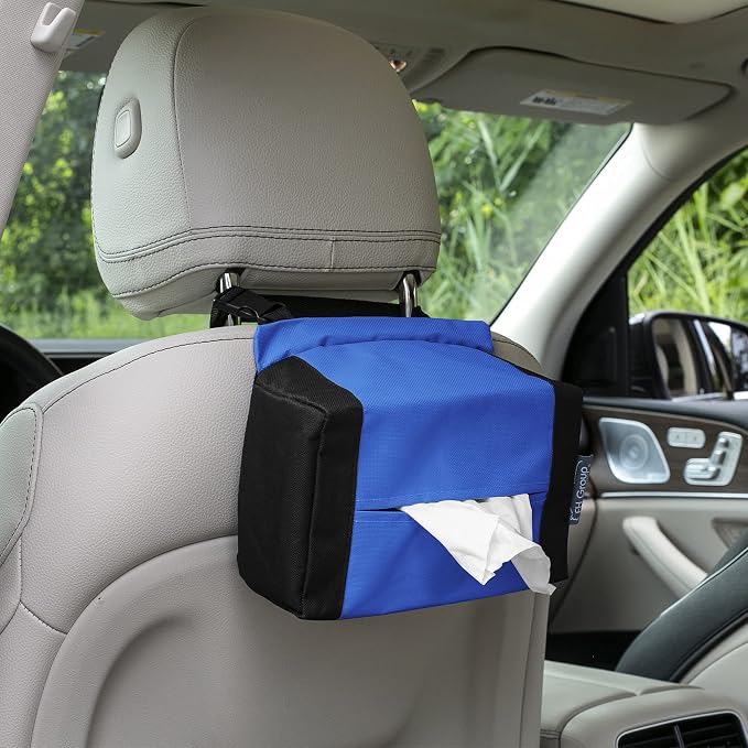 FH Group E-Z Travel Napkin Tissue Dispenser Holder Fits Most Cars, and Vans Blue - Image 3