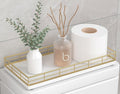 Toilet Paper Basket Organizer – Oak Wood Toilet Tank Tray by Focusonit