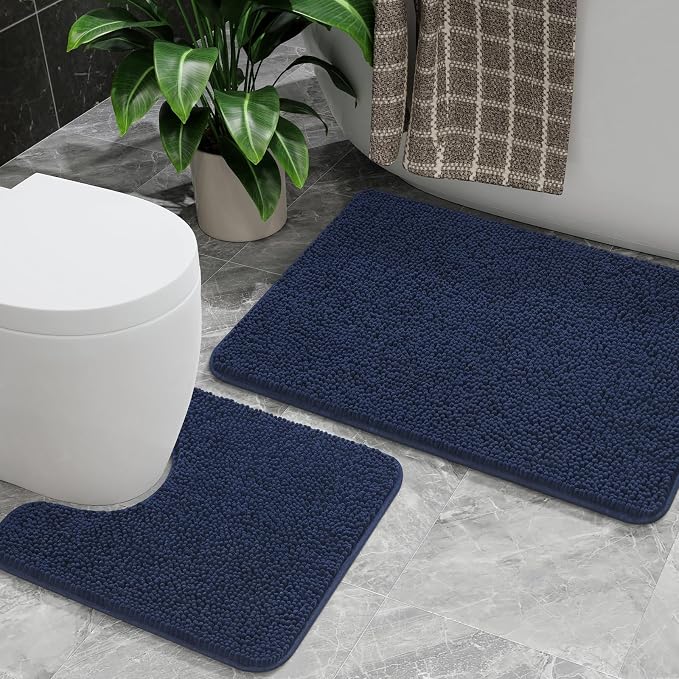 AROGAN Bathroom Rug Sets 2 Piece, Washable Bath Rug, Absorbent Soft Non Slip by AROGANAREARUG