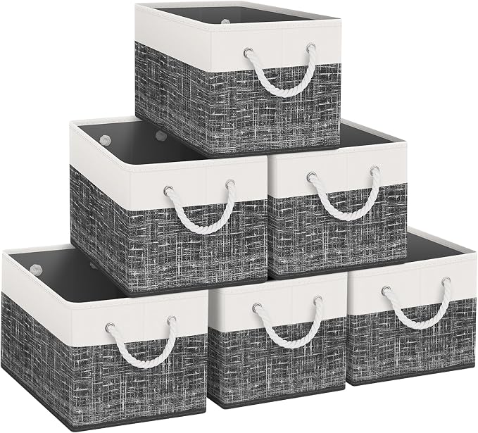 Fab totes Storage Bins, Foldable Storage Baskets by Fabtotes