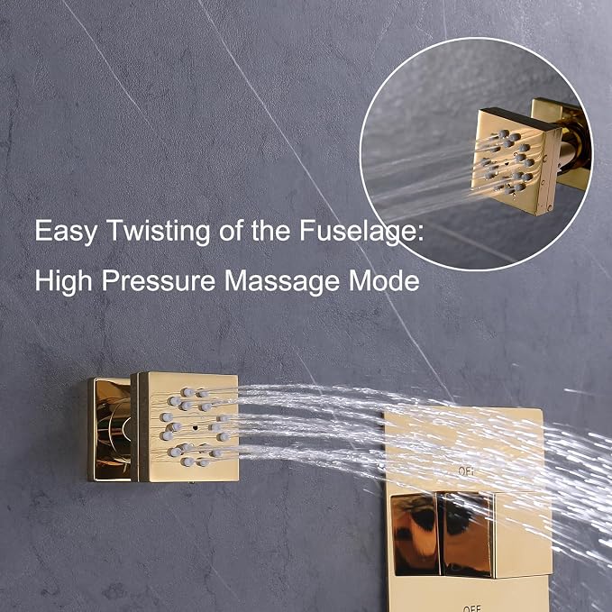 Polished Gold Shower Jet - Image 3