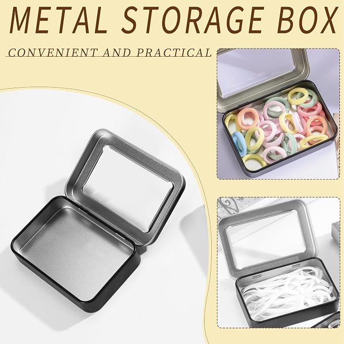 2 PCS Portable Cotton Swab & Floss Holder, Travel-Size Empty Metal Containers - Image 5