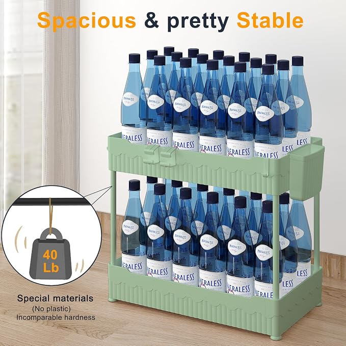 2 Pack Under Sink Organizer, Under Bathroom Cabinet Organizer - Image 3