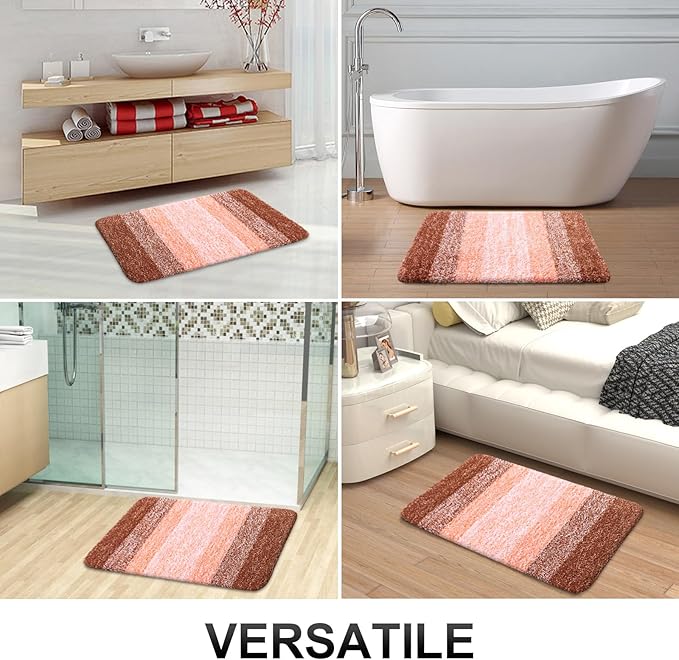 OLANLY Bathroom Rugs Sets 3 Piece, Soft Absorbent Microfiber Bath Mats and - Image 8