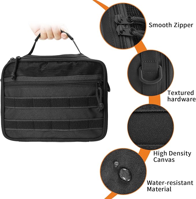 SMONT Tactical Toiletry Bag for Men, 9.5" Hanging Dopp Kit Shaving Hygiene Bag - Image 5