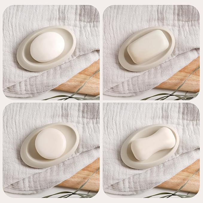 Bathroom Accessory Set 5PCS, Ceramic Bathroom Accessories Set, Irregular Shape - Image 4