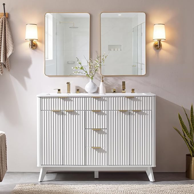 T4TREAM 48" Fluted Bathroom Vanity - Image 3