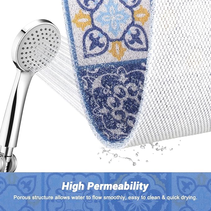 Shower Mat Non-Slip, 24x 24 Inch Square, Soft Comfort Bath Mats - Image 4