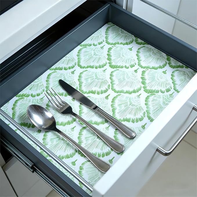 Shelf and Drawer Liner, 17in x 20FT Double Layer PVC Non-Adhesive Non-Slip - Image 9