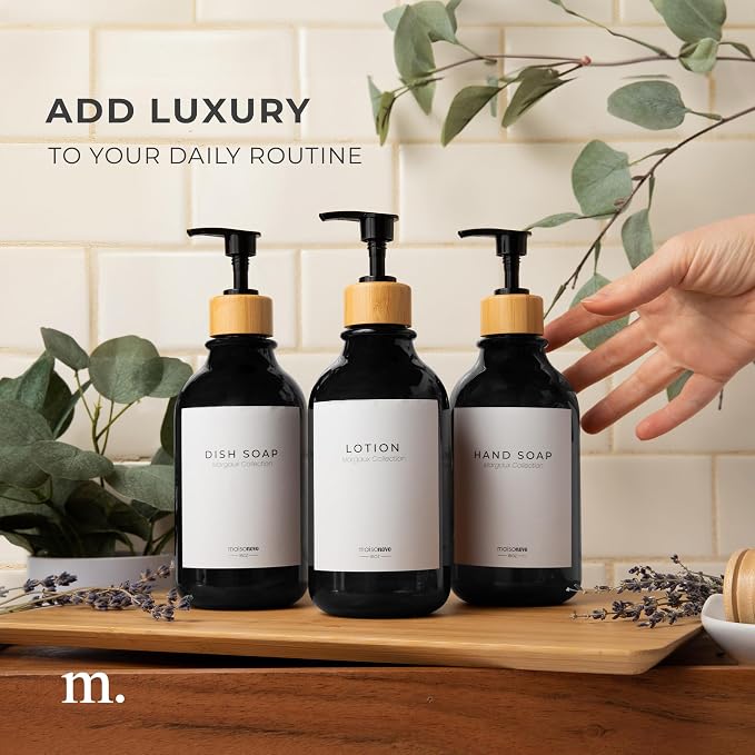 MaisoNovo Refillable Shampoo and Conditioner Bottles - Image 3