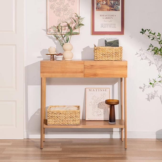 StorageWorks Wicker Storage Baskets, Handwoven Water Hyacinth Basket - Image 8