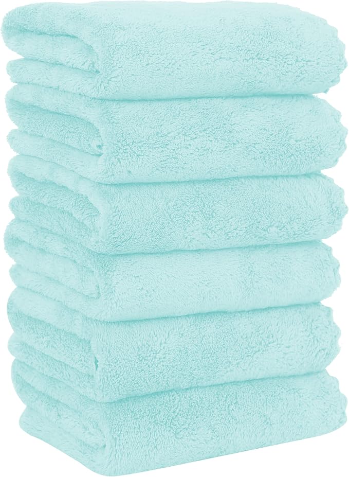 MOONQUEEN 6 Pack Premium Hand Towels by MOONQUEEN