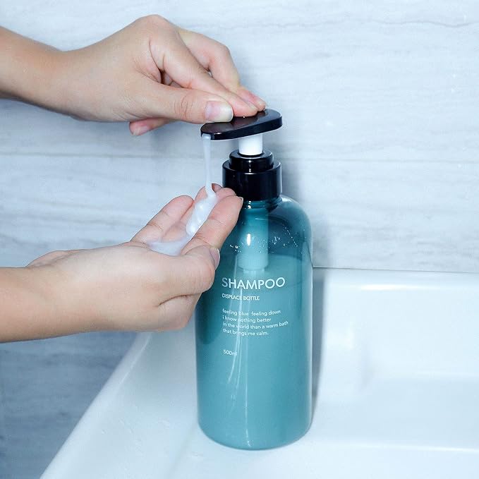3pcs Refillable Shampoo and Conditioner Bottles, 16.9oz/500ml Shampoo - Image 5