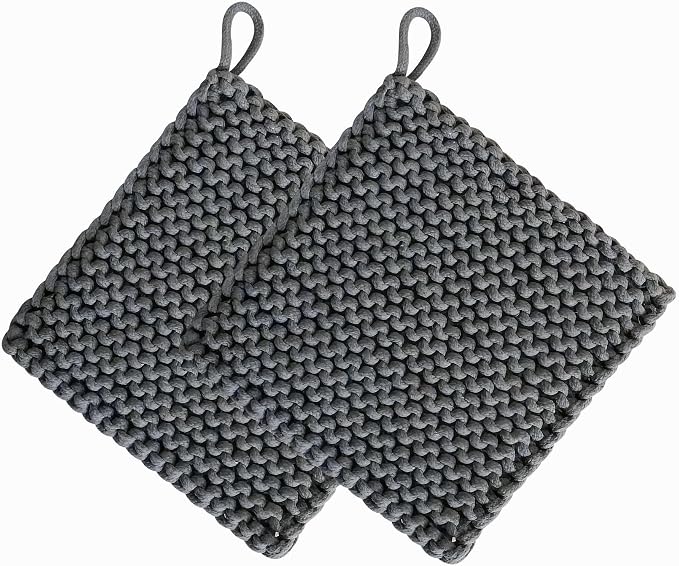 Eiyye Thick Crocheted Pot Holders, Handmade Hot Pads Crocheted Trivets by Eiyye