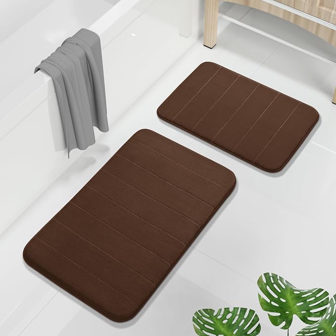 Yimobra Memory Foam Bathroom Rugs Sets 2 Piece by Yimobra