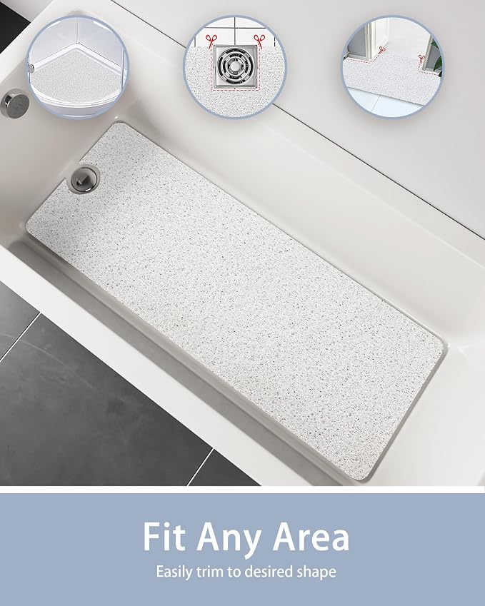Non Slip Shower Mats for Inside Shower, 17x30 Inch, Anti-Slip Bathtub Mats for - Image 7