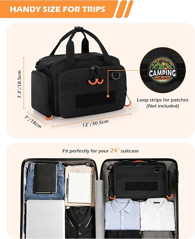 Tactical Travel Toiletry Bag for Men, Extra Large Dopp Kit Organizer - Image 6