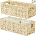 Vagusicc Wicker Storage Basket, Paper Rope Wicker Baskets by Vagusicc