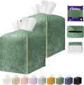 Tissue Box Holder Cover Square Tissue Cube Cover PU Leather Tissue Organizer by DecorateYourHome