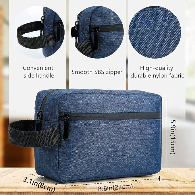 Travel Toiletry Bag for Women and Men, Water-resistant Shaving Bag for - Image 5