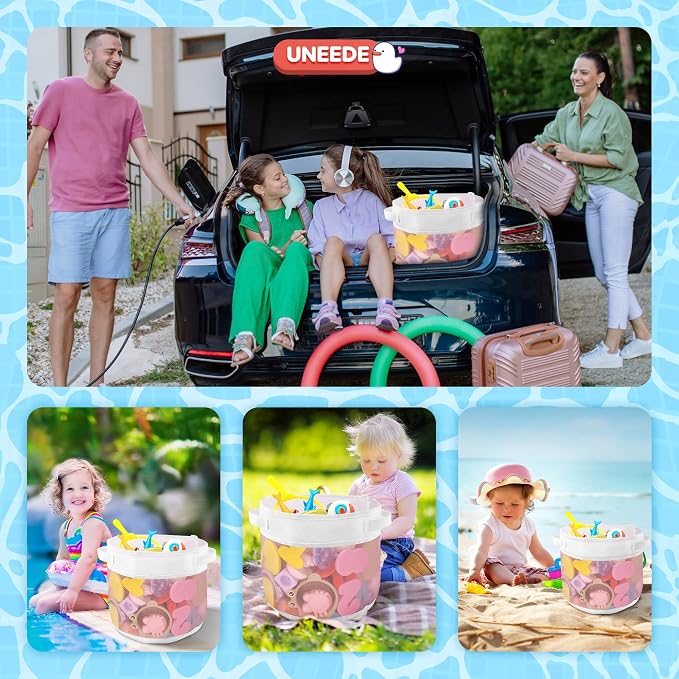UNEEDE Bath Toy Organizer, 4.15 Gallons Bathtub Toy Storage Organizer, Quick - Image 6