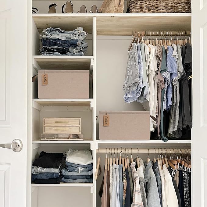 CHICVITA Storage Baskets for Shelves, Closet Fabric Storage Bins - Image 6