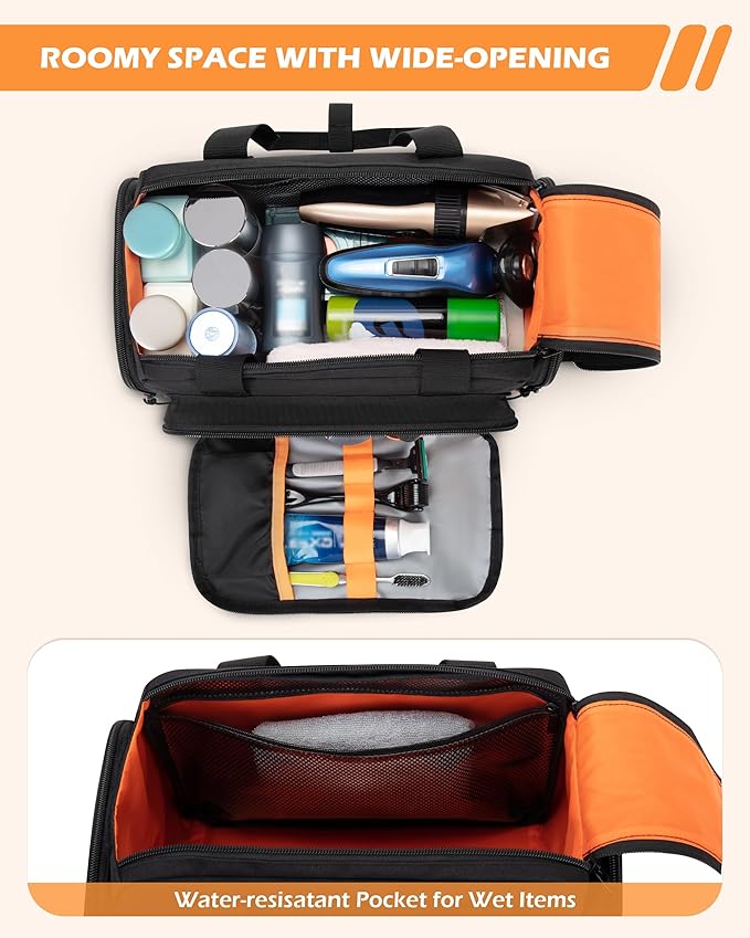 Tactical Travel Toiletry Bag for Men, Extra Large Dopp Kit Organizer - Image 3