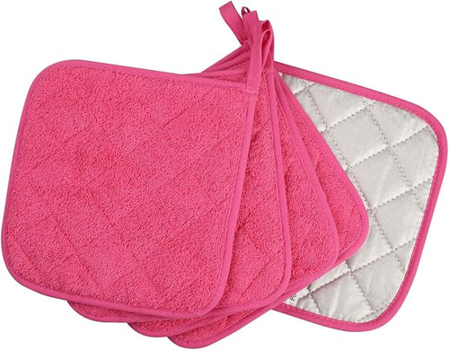 100% Cotton Kitchen Everyday Basic Terry Pot Holder Heat Resistant Coaster - Image 2