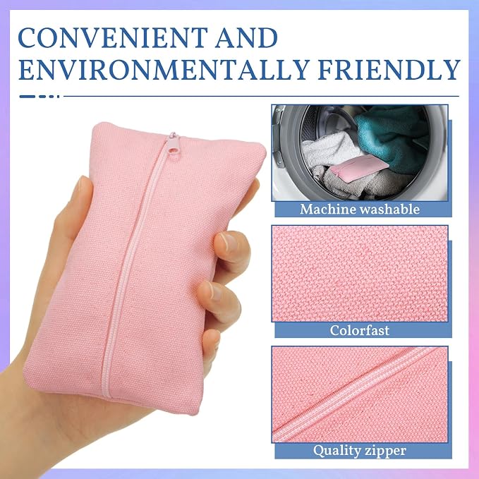 Sherr 5 Pieces Tissues Purse Pocket Tissue Holder Reusable Travel Pouch Fabric - Image 4